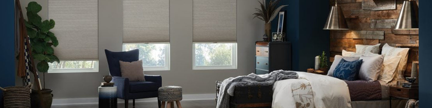 EcoSmart Cordless Cellular Window Shades in Bedroom