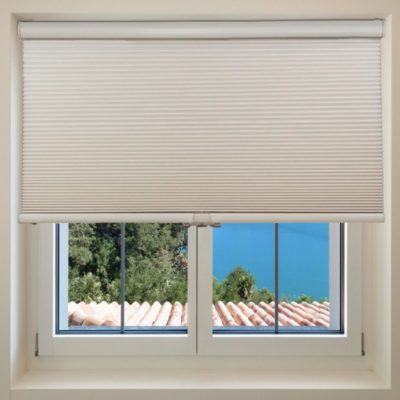 EcoSmart Cordless Cellular Honeycomb Shade in Window Frame
