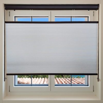 EcoSmart Top-Down/Bottom-Up Continuous Cord Loop Cellular Honeycomb Shade in Window Frame