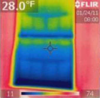 Thermal Photos of Cold Windows