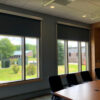 EcoSmart Motorized Blackout Room Darkening Roller Shades in School
